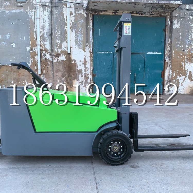 华宁县小型电动叉车1吨2吨步行站驾式电瓶堆高充电装卸车液压升降车铲车